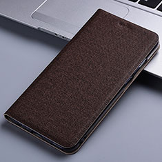 Cloth Case Stands Flip Cover H12P for Asus ROG Phone 5 ZS673KS Brown