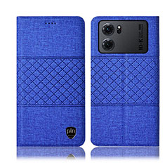 Cloth Case Stands Flip Cover H12P for Oppo K10 5G Blue