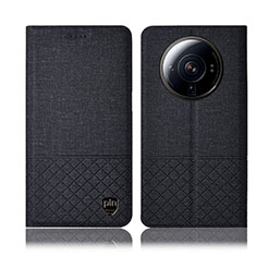 Cloth Case Stands Flip Cover H12P for Xiaomi Mi 12S Ultra 5G Black