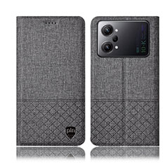 Cloth Case Stands Flip Cover H13P for Oppo K10 Pro 5G Gray