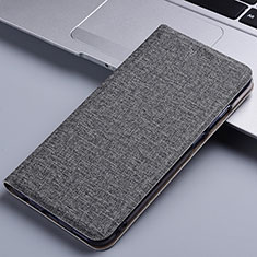 Cloth Case Stands Flip Cover H13P for Xiaomi Redmi 9C Gray
