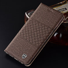 Cloth Case Stands Flip Cover H14P for Samsung Galaxy S21 Plus 5G Brown