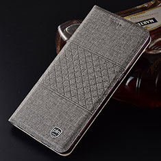 Cloth Case Stands Flip Cover H14P for Samsung Galaxy S22 5G Gray