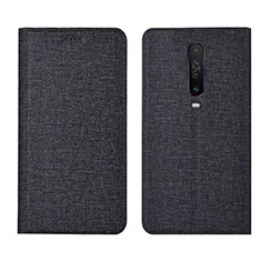 Cloth Case Stands Flip Cover L01 for Xiaomi Redmi K30 4G Black