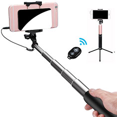 Extendable Folding Handheld Selfie Stick Tripod Bluetooth Remote Shutter Universal S15 for Samsung Galaxy S5 Active Black