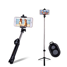 Extendable Folding Handheld Selfie Stick Tripod Bluetooth Remote Shutter Universal S24 for Samsung Galaxy S5 Active Black