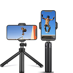 Extendable Folding Handheld Selfie Stick Tripod Bluetooth Remote Shutter Universal T12 for Xiaomi Redmi Note Black