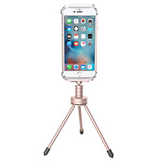 Extendable Folding Handheld Selfie Stick Tripod Bluetooth Remote Shutter Universal T17 for Apple iPhone 3G 3GS Rose Gold