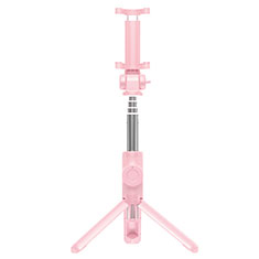 Extendable Folding Handheld Selfie Stick Tripod Bluetooth Remote Shutter Universal T32 for Samsung Galaxy Note 4 Pink