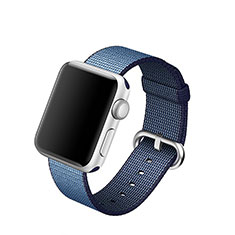 Fabric Bracelet Band Strap for Apple iWatch 42mm Blue