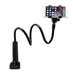Flexible Cell Phone Stand Smartphone Holder Lazy Bed Universal for Vivo Y31 2021 Black