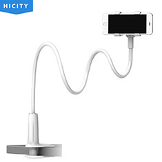Flexible Cell Phone Stand Smartphone Holder Lazy Bed Universal T09 for Xiaomi Redmi Note 5 AI Dual Camera White