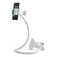 Flexible Smartphone Stand Cell Phone Holder Lazy Bed Universal T11 for Samsung Galaxy S20 Ultra White