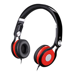 Foldable Sports Stereo Earphone Headphone H60 for Samsung Galaxy Ace 4 Style Lte G357fz Red