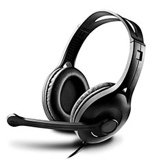 Foldable Sports Stereo Earphone Headset H61 for Vivo Y35 5G Black
