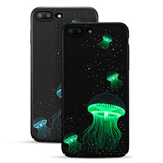 Hard Rigid Plastic Fluorescence Snap On Case for Apple iPhone 7 Plus Black