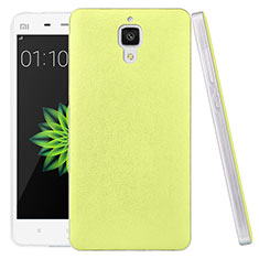 Hard Rigid Plastic Leather Snap On Case for Xiaomi Mi 4 LTE Green