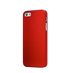 Hard Rigid Plastic Matte Finish Back Cover for Apple iPhone 5 Red