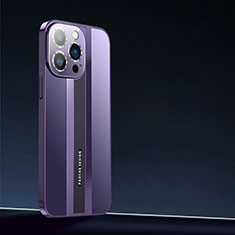 Hard Rigid Plastic Matte Finish Case Back Cover AT2 for Apple iPhone 15 Pro Max Purple