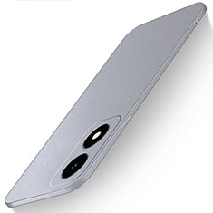 Hard Rigid Plastic Matte Finish Case Back Cover for Oppo A2x 5G Gray