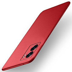 Hard Rigid Plastic Matte Finish Case Back Cover for Oppo K10 5G India Red