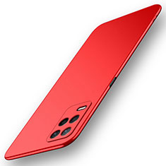 Hard Rigid Plastic Matte Finish Case Back Cover for Realme 8 5G Red