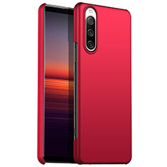 Hard Rigid Plastic Matte Finish Case Back Cover for Sony Xperia 10 IV SO-52C Red