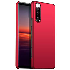 Hard Rigid Plastic Matte Finish Case Back Cover for Sony Xperia 10 V Red