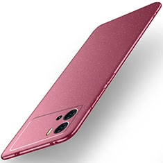 Hard Rigid Plastic Matte Finish Case Back Cover for Vivo iQOO 9 Pro 5G Red