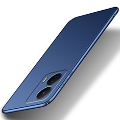 Hard Rigid Plastic Matte Finish Case Back Cover for Vivo iQOO U5 5G Blue