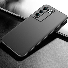 Hard Rigid Plastic Matte Finish Case Back Cover for Vivo V27e 5G Black