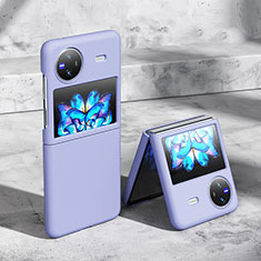 Hard Rigid Plastic Matte Finish Case Back Cover for Vivo X Flip 5G Lavender Gray