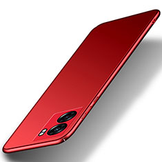 Hard Rigid Plastic Matte Finish Case Back Cover for Vivo Y55s (2021) Red