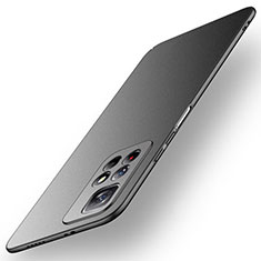 Hard Rigid Plastic Matte Finish Case Back Cover for Xiaomi Poco M4 Pro 5G Black