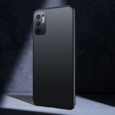 Hard Rigid Plastic Matte Finish Case Back Cover for Xiaomi Redmi Note 10T 5G Black