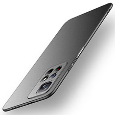 Hard Rigid Plastic Matte Finish Case Back Cover for Xiaomi Redmi Note 11T 5G Black