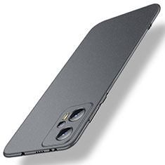 Hard Rigid Plastic Matte Finish Case Back Cover for Xiaomi Redmi Note 12T Pro 5G Gray