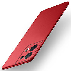 Hard Rigid Plastic Matte Finish Case Back Cover for Xiaomi Redmi Note 13 Pro 5G Red