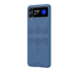 Hard Rigid Plastic Matte Finish Case Back Cover H03 for Samsung Galaxy Z Flip3 5G Blue