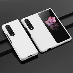 Hard Rigid Plastic Matte Finish Case Back Cover H04 for Samsung Galaxy Z Fold3 5G White