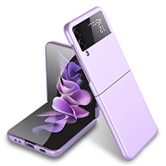 Hard Rigid Plastic Matte Finish Case Back Cover L03 for Samsung Galaxy Z Flip3 5G Purple