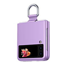 Hard Rigid Plastic Matte Finish Case Back Cover L04 for Samsung Galaxy Z Flip3 5G Purple