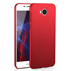 Hard Rigid Plastic Matte Finish Case Back Cover M01 for Huawei Y6 (2017) Red