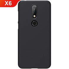 Hard Rigid Plastic Matte Finish Case Back Cover M01 for Nokia X6 Black