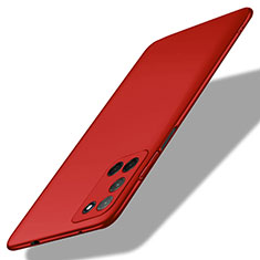 Hard Rigid Plastic Matte Finish Case Back Cover M01 for Oppo A92 Red