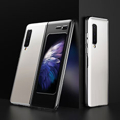 Hard Rigid Plastic Matte Finish Case Back Cover M01 for Samsung Galaxy Fold Clear