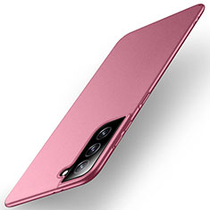 Hard Rigid Plastic Matte Finish Case Back Cover M01 for Samsung Galaxy S21 5G Red Wine