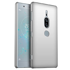 Hard Rigid Plastic Matte Finish Case Back Cover M01 for Sony Xperia XZ2 Premium Silver