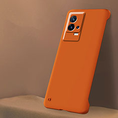 Hard Rigid Plastic Matte Finish Case Back Cover M01 for Vivo iQOO 8 Pro 5G Orange