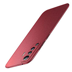 Hard Rigid Plastic Matte Finish Case Back Cover M01 for Vivo X50 5G Red